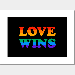 Love Wins - LGBT Rainbow - Pride Parade Posters and Art